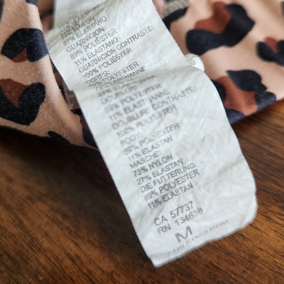 Fabletics Animal Print/Leopard Sports Bra - Medium - Picture 6 of 9
